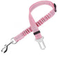 🐶🚗 Reflective Elastic Pet Seat Belt – Adjustable Car Restraint with Shock-Absorbing Buffer