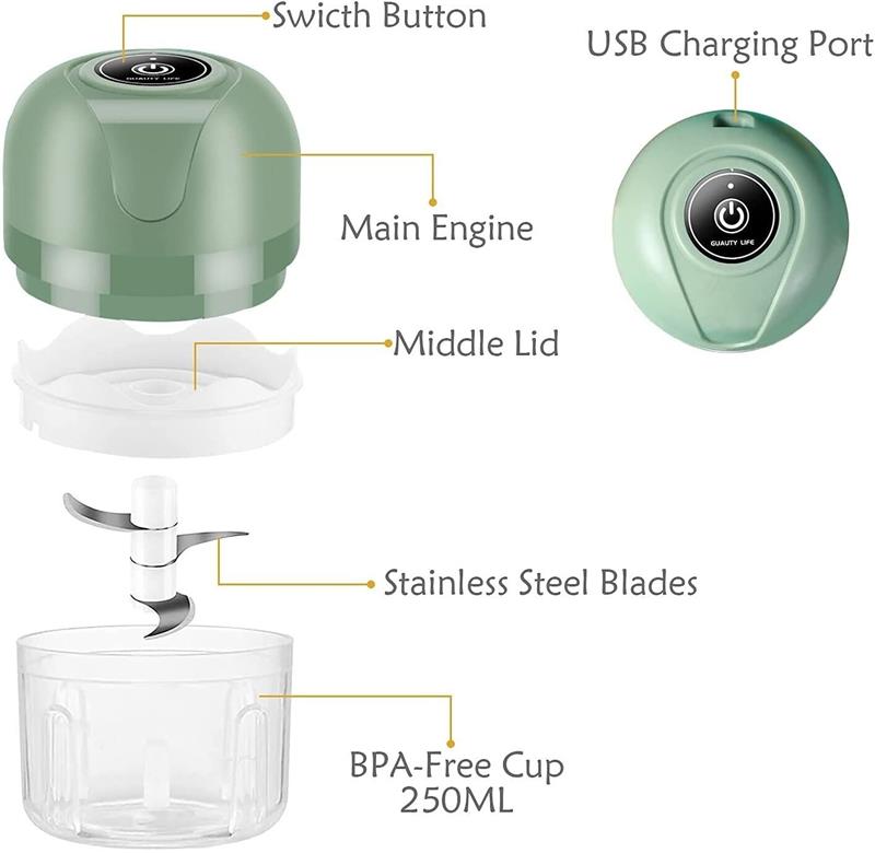 🎅Christmas promotion 40% off🎊USB Rechargeable Electric Garlic Grinder