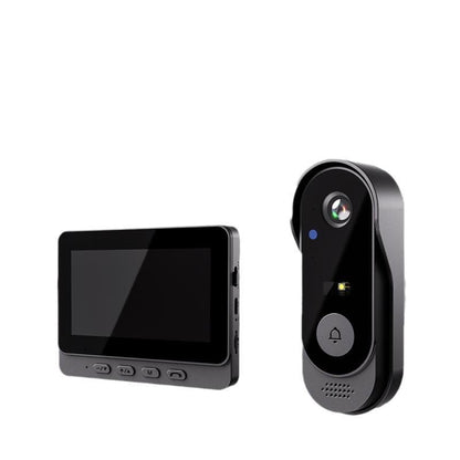 Wireless Doorbell Camera: 1080P, 170° viewing angle, 4.3-inch screen, IPX65 outdoor waterproof, night vision
