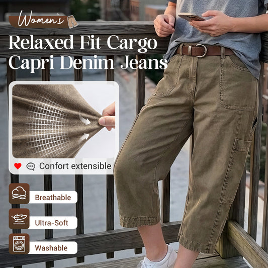 Relaxed Casual Cargo Capris