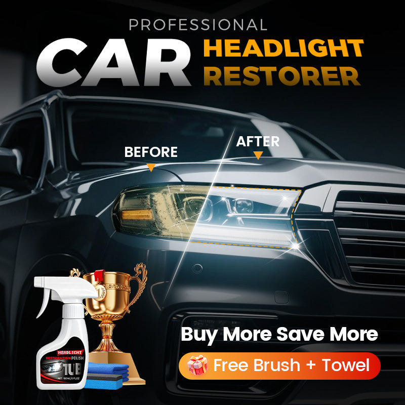 Professional Headlight Restorer 180 ml with Sponge 🧽🚗