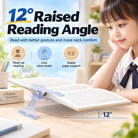 Curved Book Page Holder - 12° Raised Reading Support