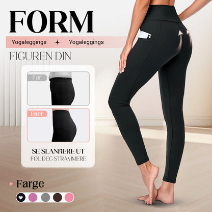Leggings de yoga de cintura alta con refuerzo en los glúteos, control abdominal y bolsillo lateral.