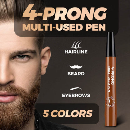 4-Prong Multi-Used Pen-For filling in gaps in eyebrows and beards