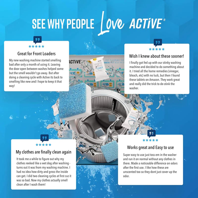 🔥Solange der Vorrat reicht 37 % Rabatt!🎉Washing Machine Deep Cleaner Tablets ( Buy 2 Get 3 FREE )