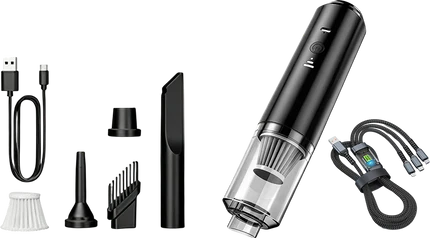 Powerful car vacuum cleaner – Blower function –  – Versatile