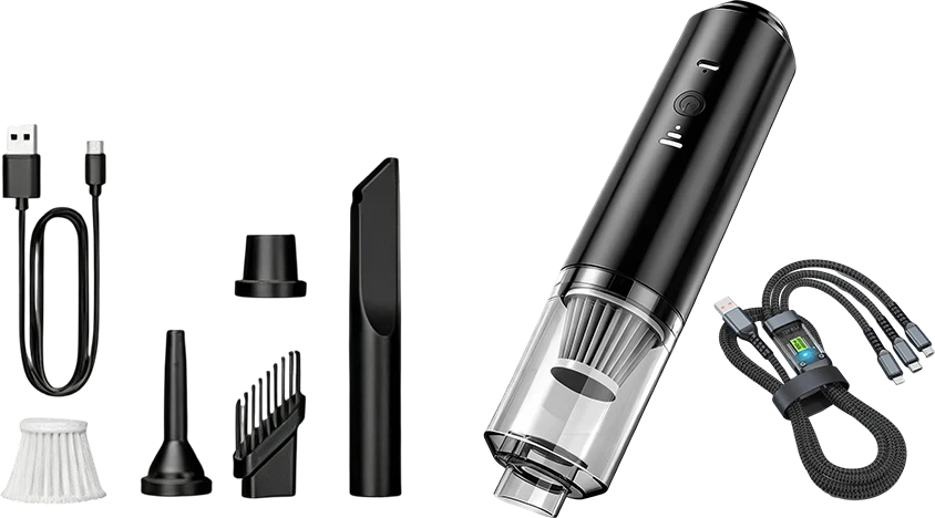 Powerful Car Vacuum Cleaner - Blower Function - Multi-purpose