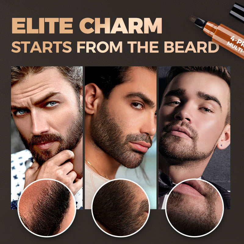 4-Prong Multi-Used Pen-For filling in gaps in eyebrows and beards