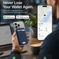 Smart MagSafe Wallet Made of Genuine Nappa Leather – with Apple Find My™ & Google Find Hub™, RFID Protection, and Wireless Charging.