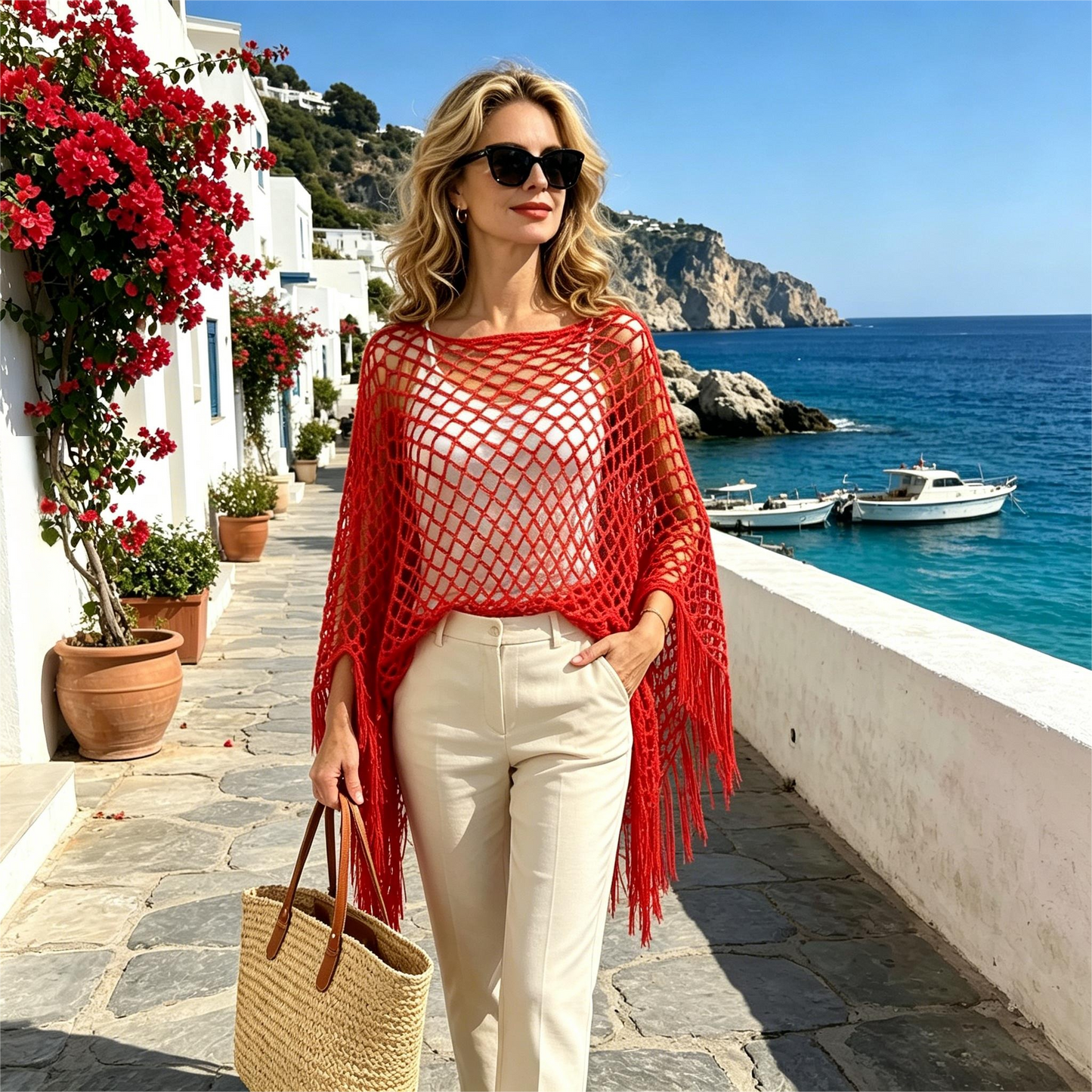 🏆 Last Day 50% OFF💐Summer Metallic Crochet Cover-Up – Lightweight, Flowy & Effortlessly Stylish summer outfit