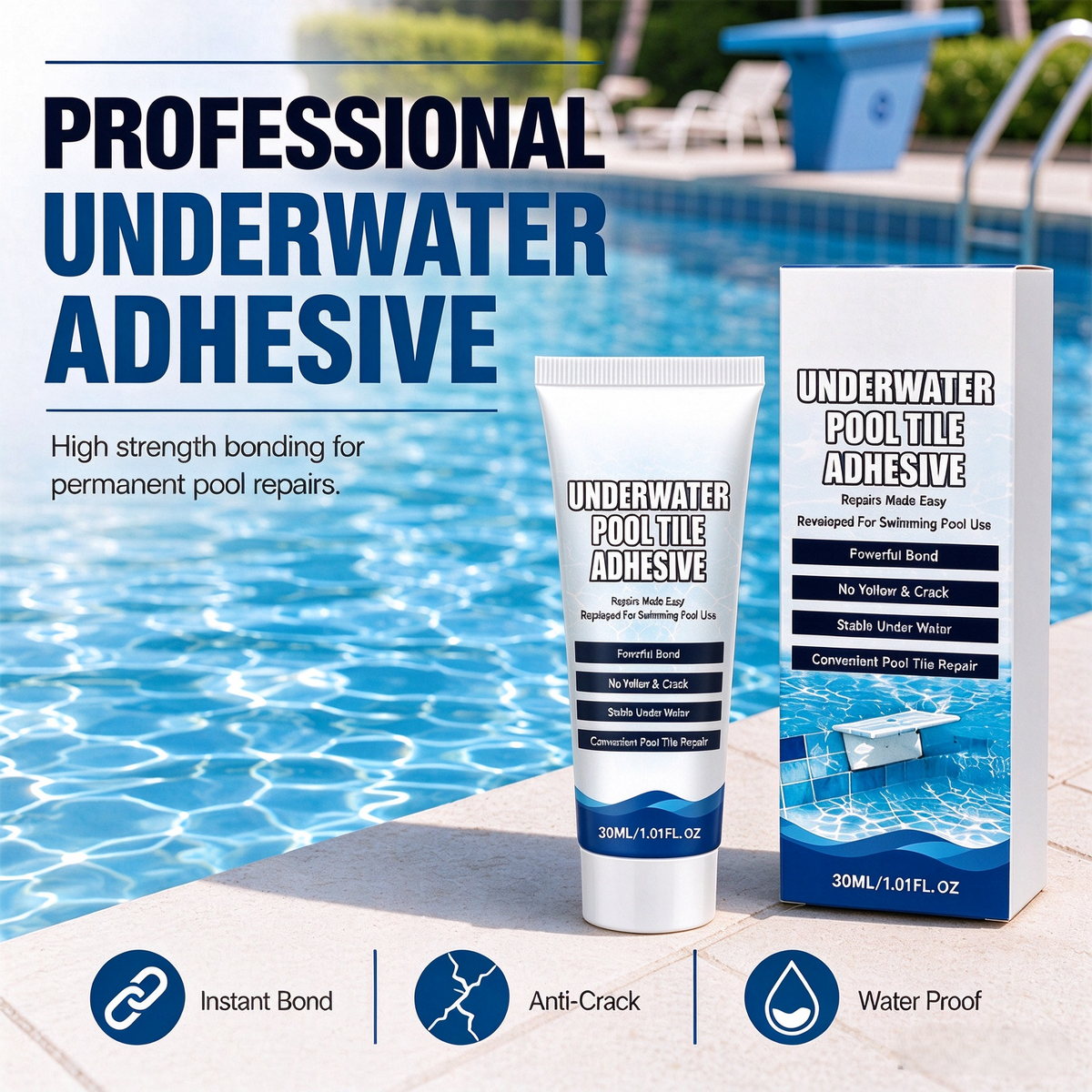 High Strength Underwater Pool Tile Adhesive