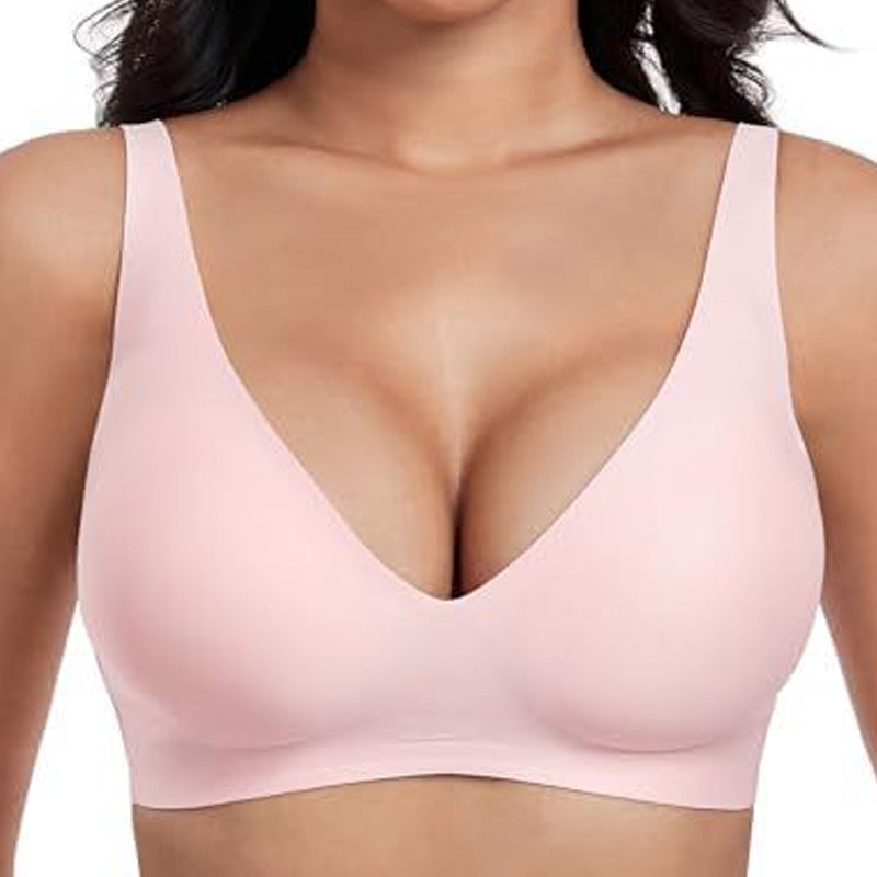 ⏳LAST DAY SALE 57% OFF💕Womens Comfortable Wireless Bralettes Seamless Deep V Everyday Bra
