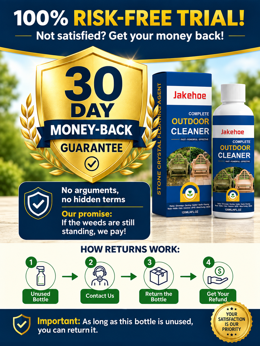 📢50% OFF!🏆Multi-Surface Stone Cleaner – Effectively eliminates moss, black spots, and hard water stains, plus effortlessly handles weeds growing in cracks and joints