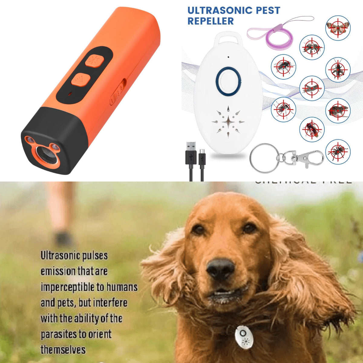 💥Ultra-secure-Ultrasonic Dog Bark Deterrent Device – Humane & Effective Dog Repeller