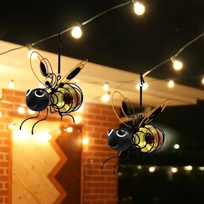 🐝 Solar-powered hanging light with a bee for outdoor use – The perfect gift for plant lovers, moms, or simply anyone who loves to smile ❤️