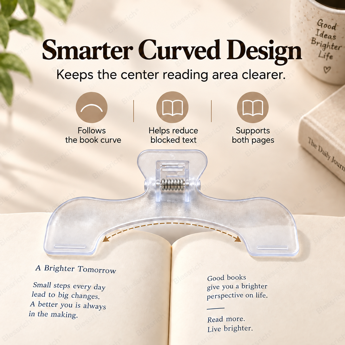 Curved Book Page Holder