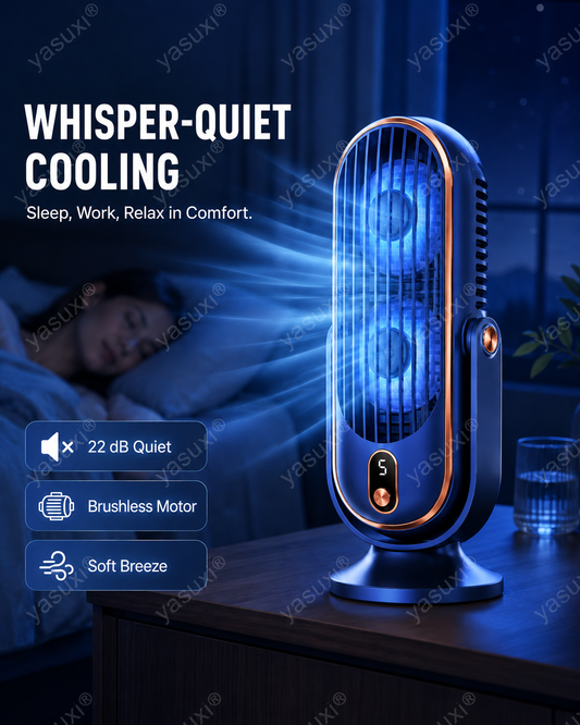 Portable Table Fan with 5 Speeds