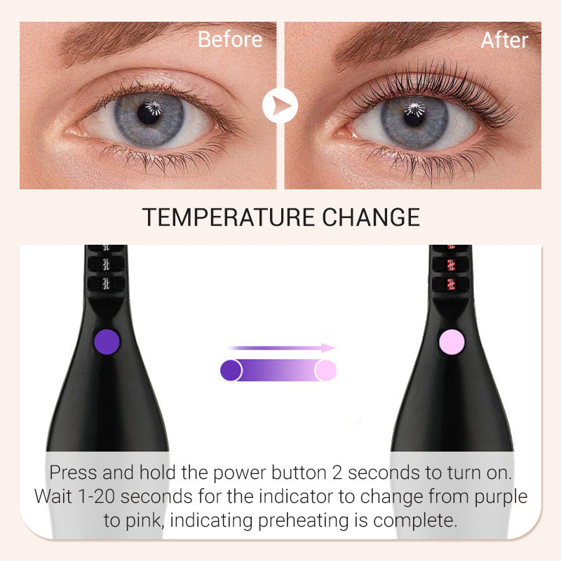 💥This Week's Special price ￡7.99!!🎁2025 Rechargeable Heated Eyelash Curler for Quick Heating Curling