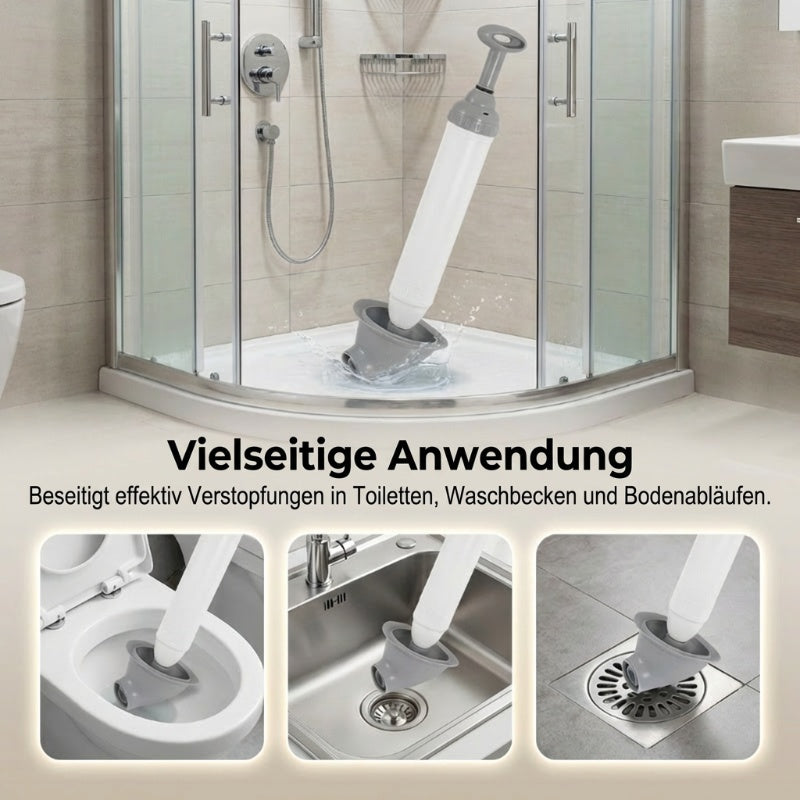 💎 Household high-pressure toilet pipe cleaner – Instant blockage removal, no chemicals, no mess!