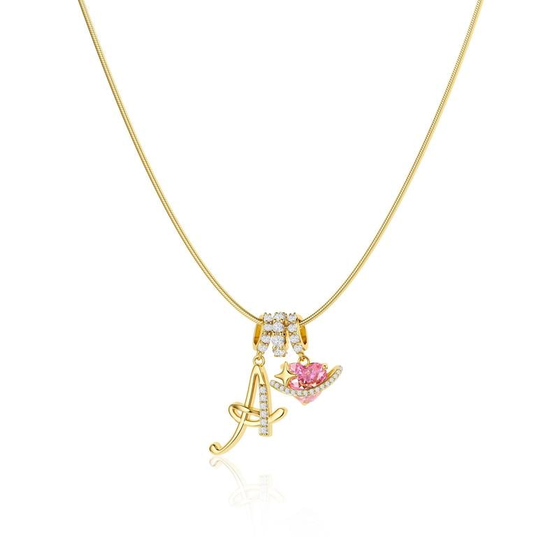 💖 LAST DAY – 75% OFF ✨ 3-layer pendant necklaces with initials A-Z 🎀 | Personalized & elegant