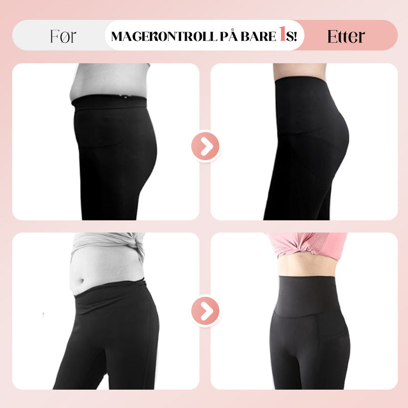 Leggings de yoga de cintura alta con refuerzo en los glúteos, control abdominal y bolsillo lateral.