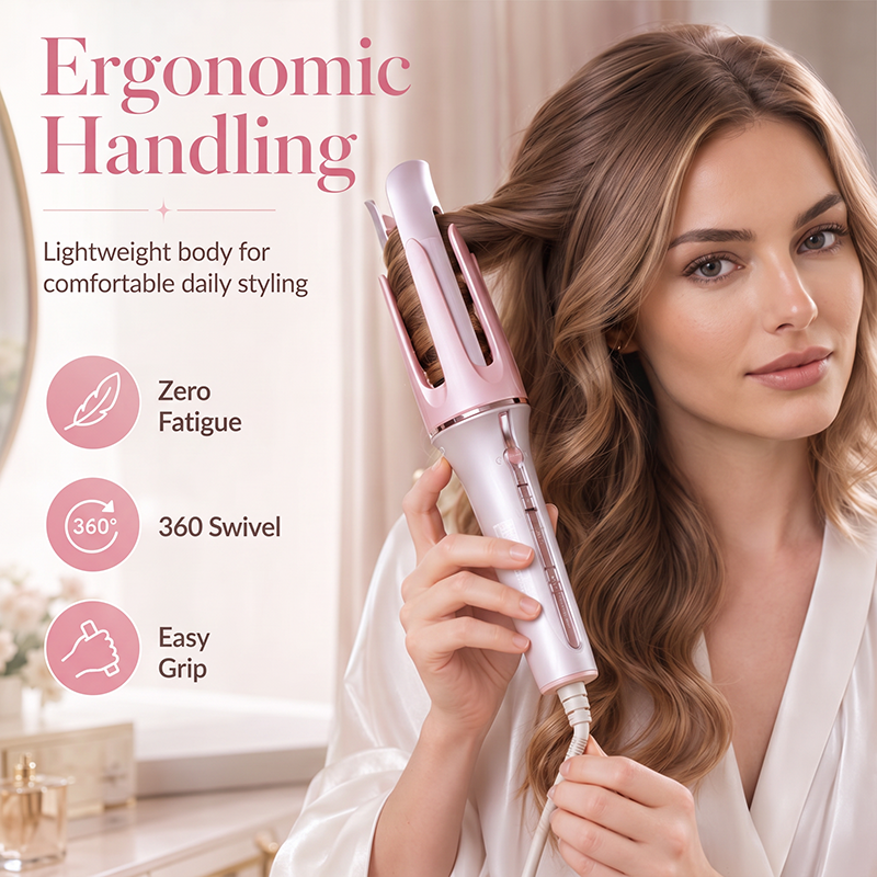 otating Auto Hair Curling Wand