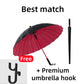 Self-Retractable Weather-Resistant Umbrella with Waterproof Cover