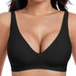 ⏳LAST DAY SALE 57% OFF💕Womens Comfortable Wireless Bralettes Seamless Deep V Everyday Bra