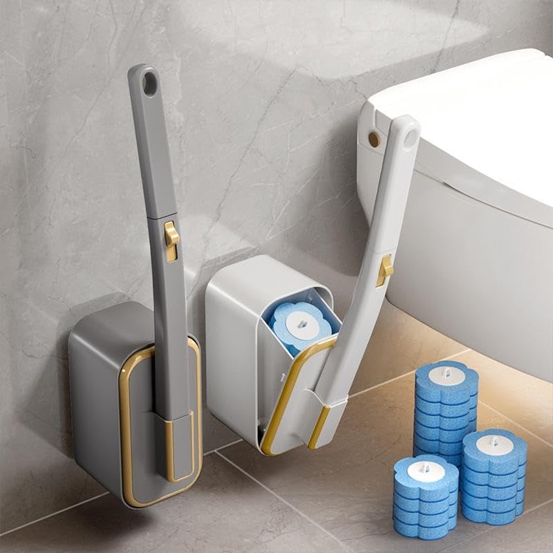 50K+ SOLD!🚽💦Disposable Replacement Wall-Mounted Innovative Toilet Brush Set✨