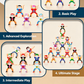 Children's DIY Balancing Building Blocks: Hercules Stacking Game for Boys and Girls, Stacking Fun Educational Toy Made of Plastic