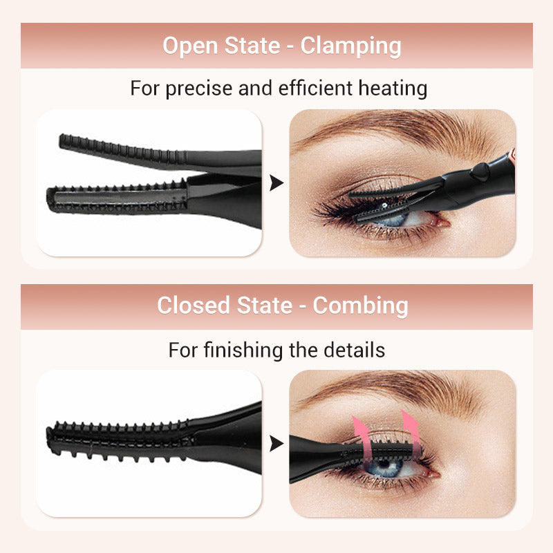 💥This Week's Special price ￡7.99!!🎁2025 Rechargeable Heated Eyelash Curler for Quick Heating Curling