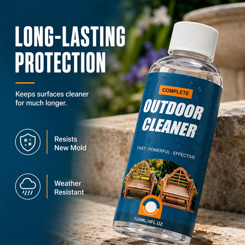 📢50% OFF!🏆Multi-Surface Stone Cleaner – Effectively eliminates moss, black spots, and hard water stains, plus effortlessly handles weeds growing in cracks and joints
