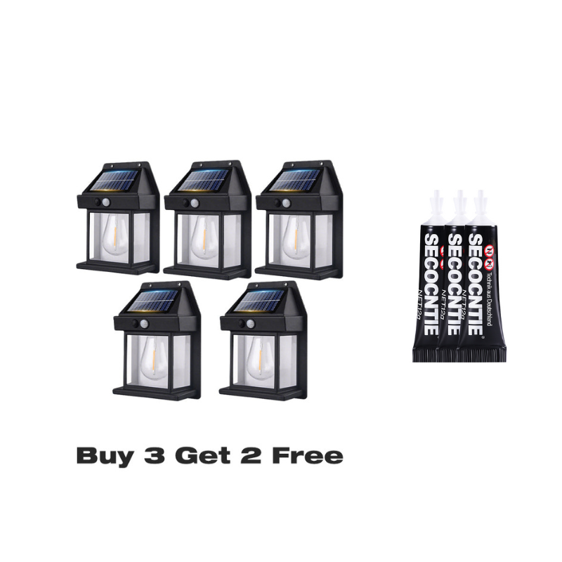 🎁 50% OFF! 💡 SOLAR WALL LIGHT - Motion Sensor & Weatherproof 🌟🛒