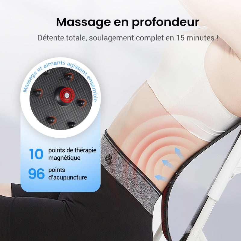 🏆Magnetic lumbar stretcher with acupuncture massage to👑relieve back pain🌿