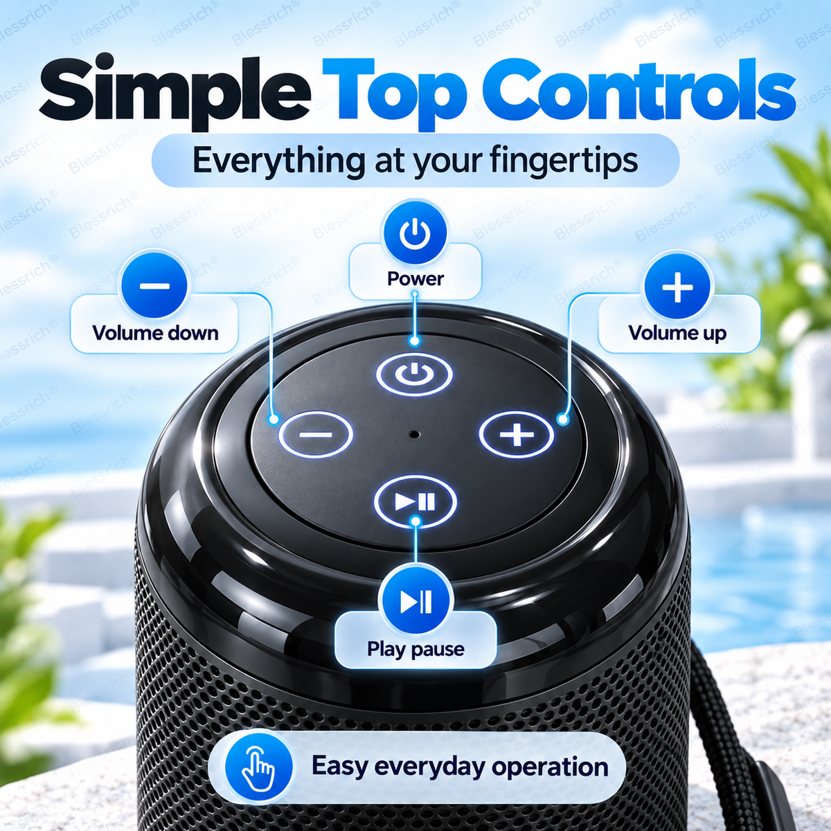 🥳2026 HOT SALE 🔥 50% OFF!Portable Bluetooth Speaker – Bluetooth 5.3, 5W clear sound, TF card + USB playback, hands-free calls. Compact, lightweight & easy to carry. Big sound anywhere! 🎶🔊