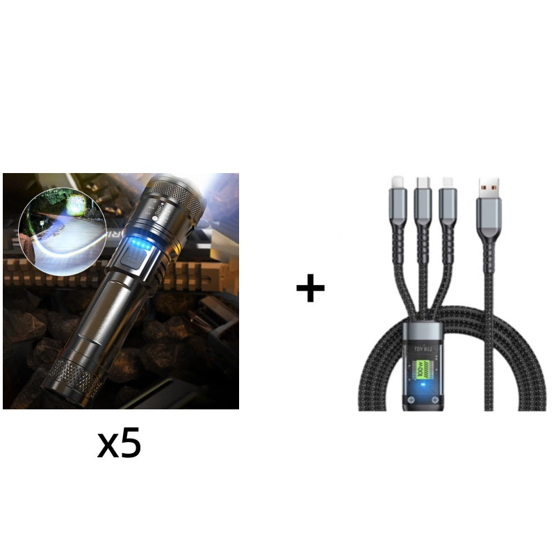 Super Strong Light Zoomable Flashlight