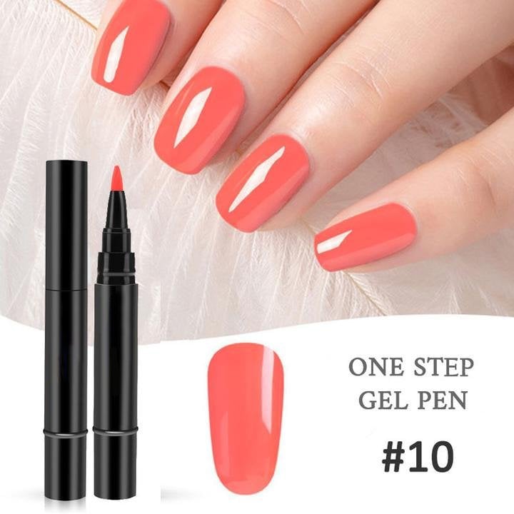 💅 Limited Time Buy 1 Get 1 Free - ＄14.99! ✨One Step Nail Gel Pen🎨Free handheld mini UV nail lamp💡