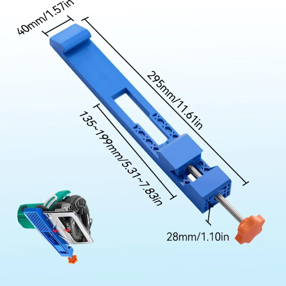 ⚙️UNSTABLE CUTS? FIX IT FAST!⚙️ Adjustable Guide Base – Two-Way Lock, Freely Adjust Width, Quick No-Drill Install – Precise Results! 📐