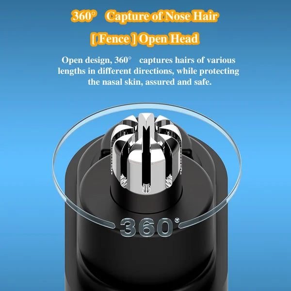 🎁 HOT SALE 57% OFF 💕 Rechargeable Portable Nose Hair Trimmer – Painless Precision, Built-In LED Light & USB-C Fast Charging – A Grooming Essential for Men ✨