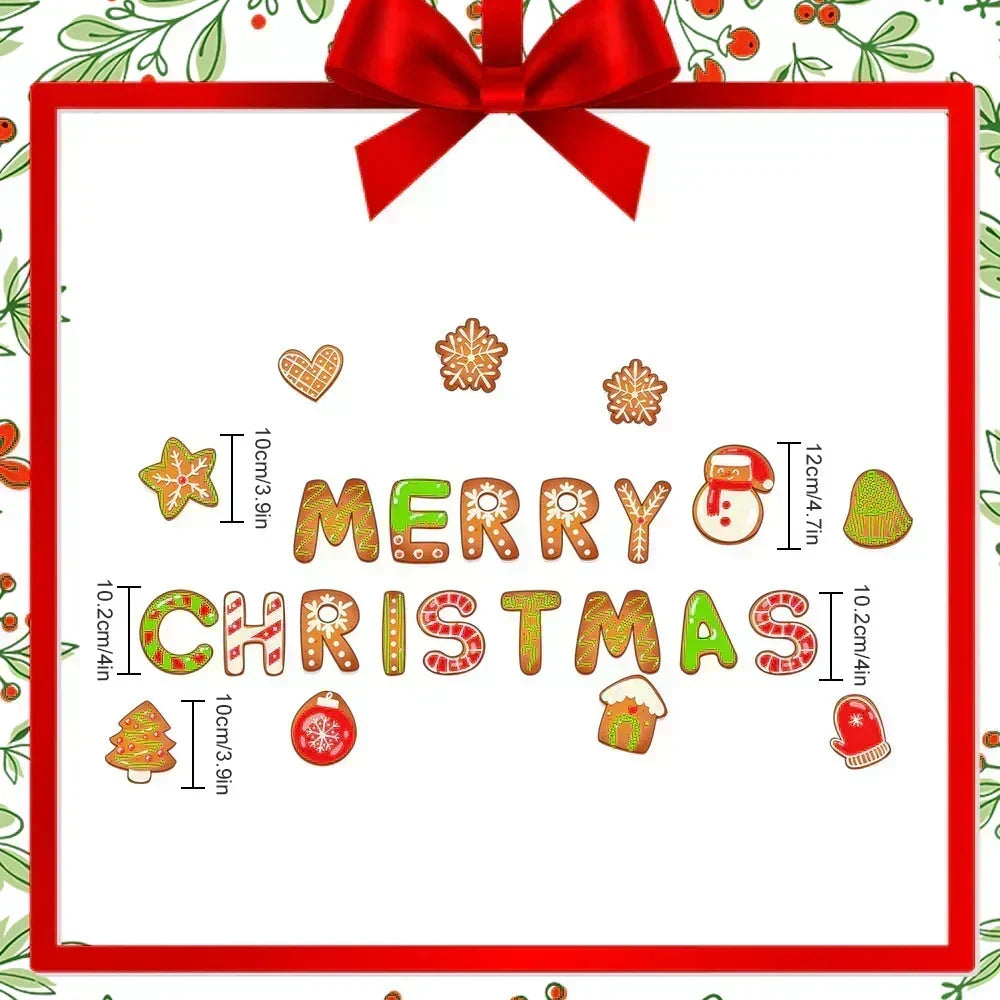 🎄 3D Christmas Magnetic Stickers – Cute Holiday Decor for Fridges & Metal Surfaces