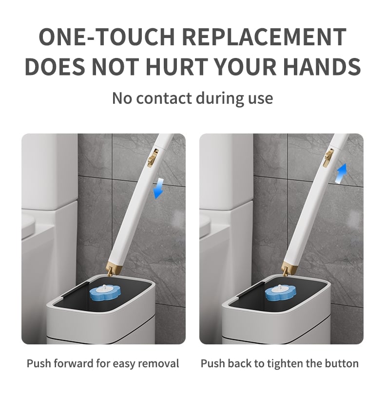 50K+ SOLD!🚽💦Disposable Replacement Wall-Mounted Innovative Toilet Brush Set✨