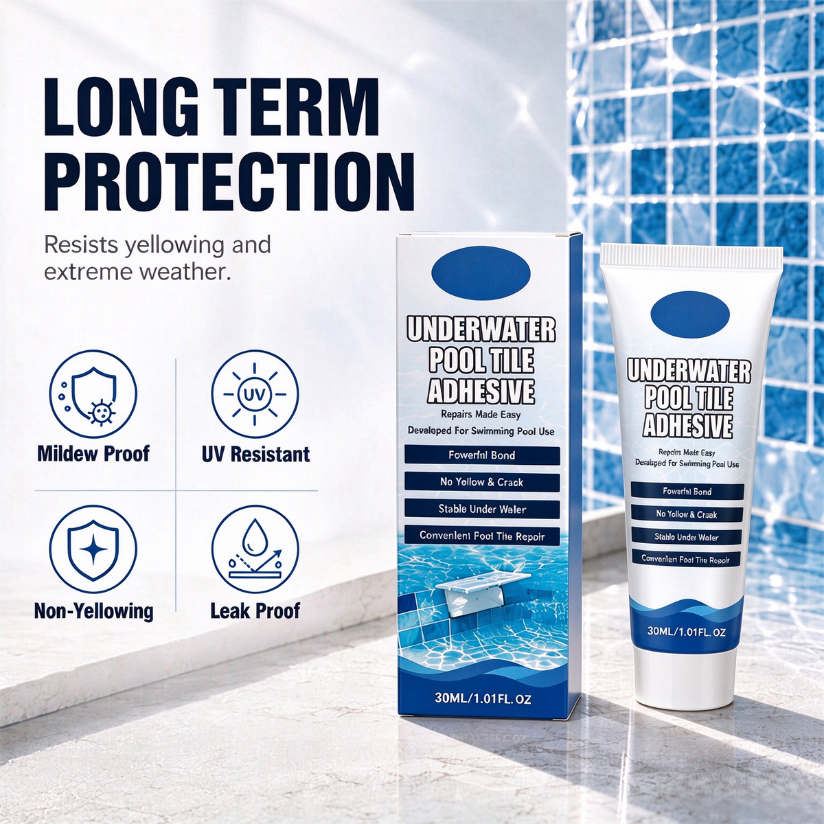 High Strength Underwater Pool Tile Adhesive