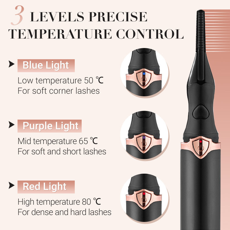 💥This Week's Special price ￡7.99!!🎁2025 Rechargeable Heated Eyelash Curler for Quick Heating Curling