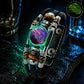 💥Last-day sale – 57% off ☪️Glow-in-the-dark leather zodiac sign bracelet for men and women (6.9/8.1 inches)♑️