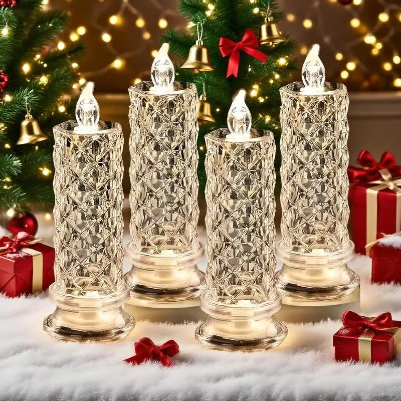 🔥Last Day 50% OFF🎁Set of 4 LED Crystal Candle Lights
