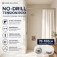 🔥50% off limited time！🥼👚 Create storage space anywhere anytime！Adjustable No-Drill Tension Rod