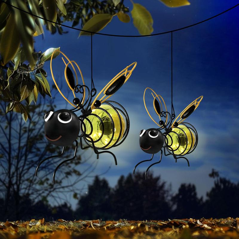 🐝 Solar-powered hanging light with a bee for outdoor use – The perfect gift for plant lovers, moms, or simply anyone who loves to smile ❤️