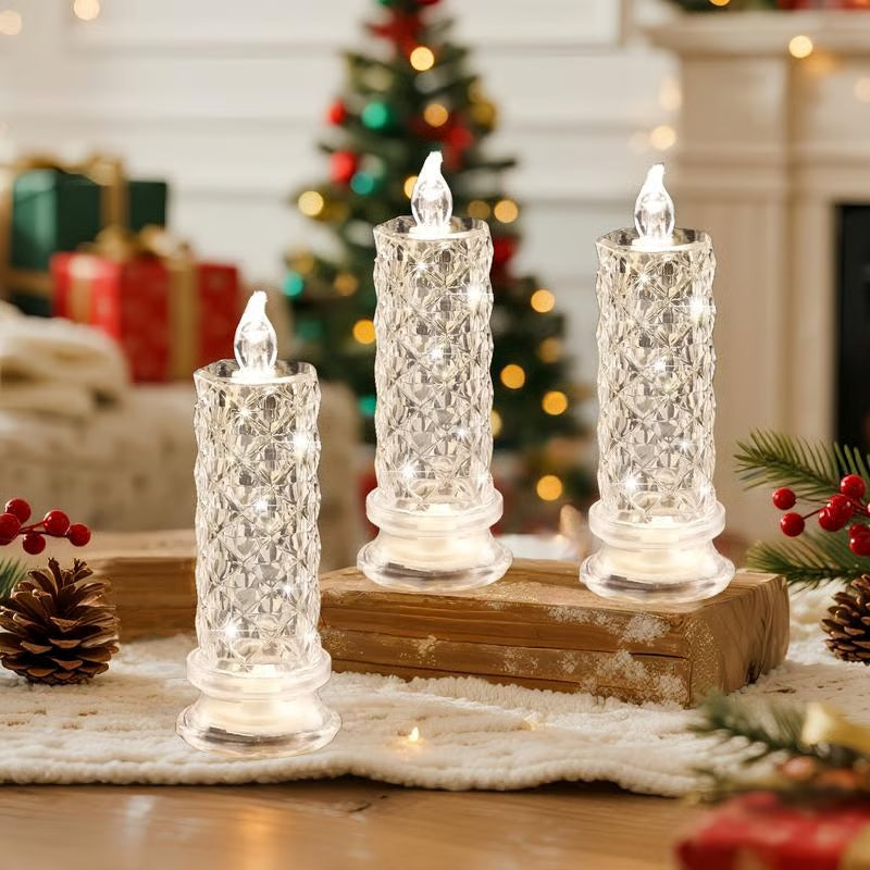 🔥Last Day 50% OFF🎁Set of 4 LED Crystal Candle Lights