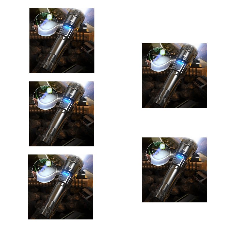 Super Strong Light Zoomable Flashlight