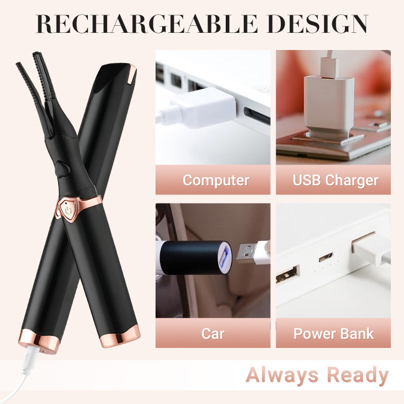 💥This Week's Special price ￡7.99!!🎁2025 Rechargeable Heated Eyelash Curler for Quick Heating Curling